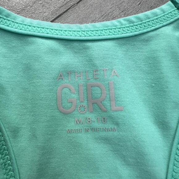 Athleta Girls Tennis Graphic Chi Rules Active Wear Set Shirt Tank Size 8/10 - Picture 6 of 6